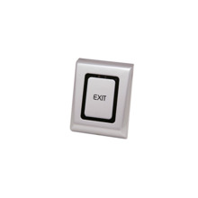XPR TBS EXIT Pulsador de salida sensitivo de aleación de aluminio inyectado, de superficie e IP66.