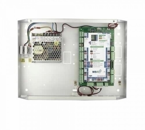 XPR WS4-4D Controlador de 4 puertas/lectores con webserver embebido. Incluye caja y fuente de alimentación.