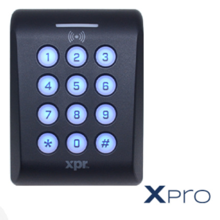 Comprar XP-K-MFBT-WO-X Teclado BLE/NFC y RFID MIFARE®️ DESFire®️ multitecnología con encriptación Xsecure, IP65 IK 11, con salida Wiegand, OSDP y RS-485 configurable.