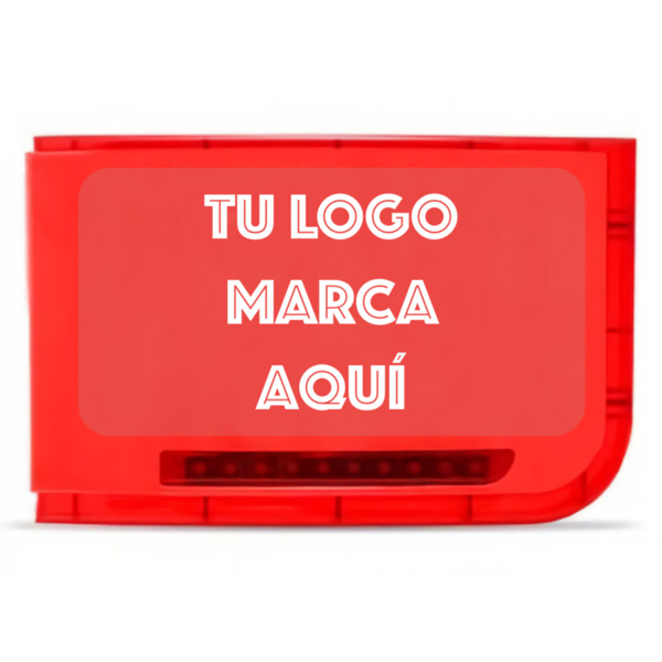 XTEC XTEC-F-SERIGRAFIA Sirena exterior roja 115dB con serigrafía PERSONALIZADA. Cantidad mínima 10 unidades