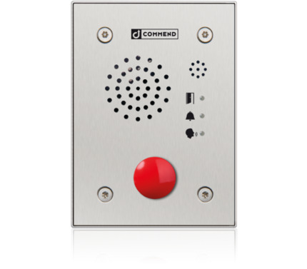 Comprar (Y-IB-AP962HTP-S) COMMEND C-EF962H INTERFONO ANTIVANDALICO HÍBRIDO IOIP/SIP, 1 BOTÓN DE LLAMADA + CAJA DE SUPERFICIE