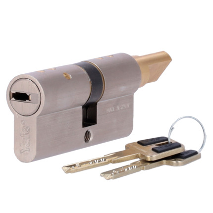 Comprar YALE YALE-CYLINDER-HSK-3035 Cilindro de alta seguridad doble embrague - Anti-bumping, ganzúa, taladro y rotura - Apto para YALE-LINUS-L2 - Sistema de 7 pitones activos y 2 sensores - Dimensiones 30 (interior) x 35 (exterior) mm - Incluye 2 llaves