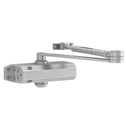 Comprar YALE YALE-DOORCLOSER-4500-RET Cierrapuertas de brazo articulado - Instalación de superficie y reversible - Apertura con fuerza reducida - Puertas de máximo 120 kg y 1400 mm - Velocidad ajustable - Apto para todo tipo de puertas