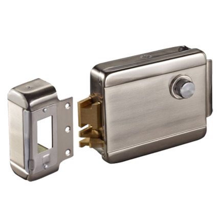 Comprar YLI ABK-702A-R Cerradura de superficie electromecánica - Modo apertura Fail Safe (NC) - LED de estado - Autocierre programable - Apertura a derechas hacia fuera