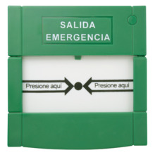 YLI CPK-861A-PLUS Pulsador de liberación de puerta - Botón de doble polo - Testado 100.000 usos - NO/NC/COM | Re-armable desde i