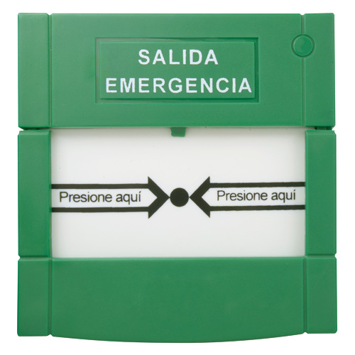 YLI CPK-861A-PLUS Pulsador de liberación de puerta - Botón de doble polo - Testado 100.000 usos - NO/NC/COM | Re-armable desde i