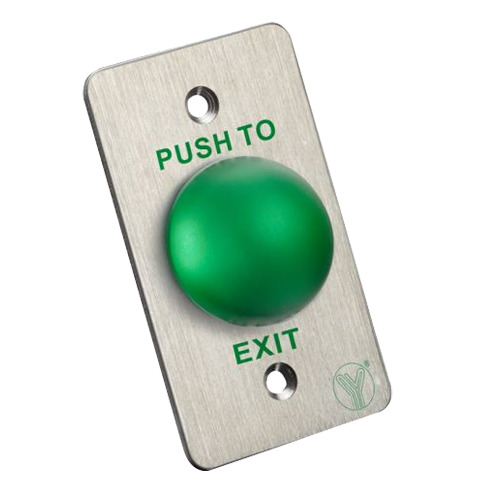 YLI PBK-818A Pulsador de liberación de puerta - Tipo semiesfera - Testado 500.000 usos - NO/NC/COM | Empotrado o superficie - Me