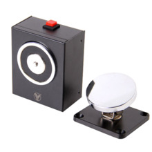 YLI YD-604 Retenedor electromágnetico - Para puerta sencilla - Fuerza de retención 50 Kg - Botón de accionado manual - Alimentac