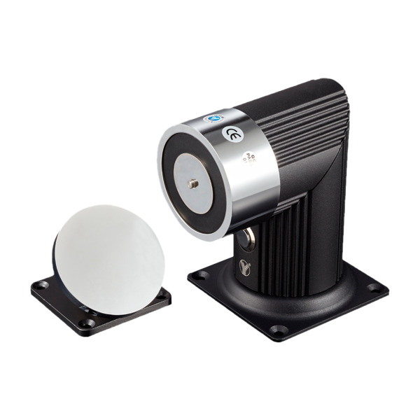 YLI YD-606L Retenedor electromágnetico - Para puerta sencilla - Fuerza de retención 180 Kg - Botón de accionado manual - Aliment