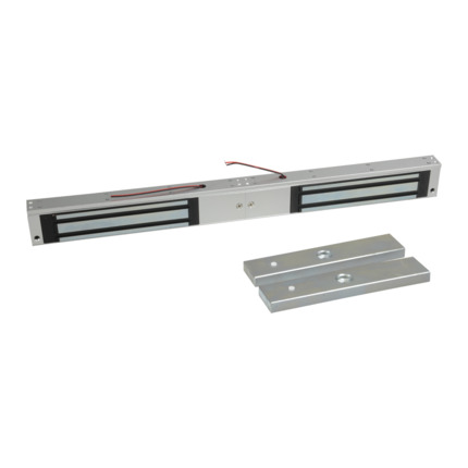 Comprar YLI YF-280BST-LED Ventosa electromagnética - Para puerta doble - Fuerza de retención 280 kg por ventosa - Modo de apertura Fail Safe (NC) - Montaje en superficie - LED, sensor de estado y retardo ajustable