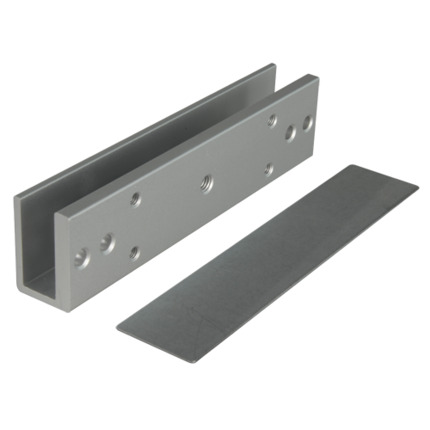 Comprar YLI YF-280U Perfil en U para ventosas - Compatible con YF-280A/B/W - Apertura tanto exterior como interior - Para puertas de cristal sin marco - Grosor del cristal entre 8-15mm - Fabricado en duraluminio