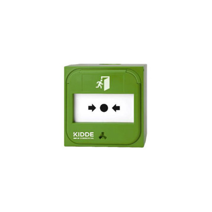 Comprar Ziton KIT NC-MC-G Pulsador manual de alarma para sistemas convencionales. Color verde.