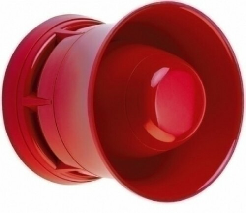 Ziton ZP755HA-2R Sirena interior analógica alimentada desde lazo para sistemas Ziton. Color rojo.