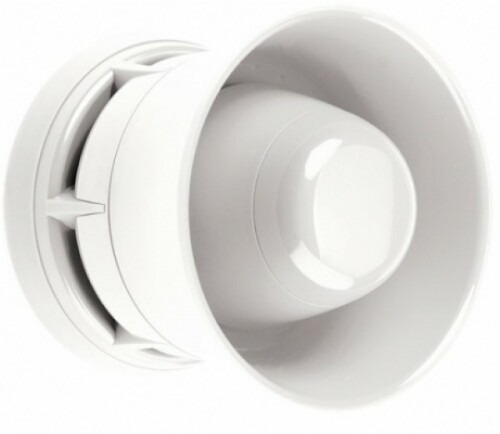 Ziton ZP755HA-2W Sirena interior analógica alimentada desde lazo para sistemas Ziton. Color blanco.
