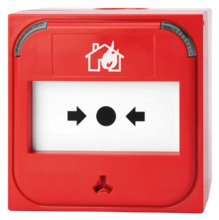 Ziton ZP886R Pulsador manual de alarma para sistemas analógicos Ziton.