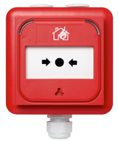 Ziton ZP888R Pulsador manual de alarma estanco para sistemas analógicos Ziton.