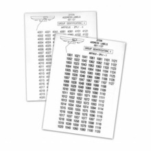 Ziton ZPL 1 Etiquetas de identificación para dispositivos analógicos Ziton - Lazo 1.