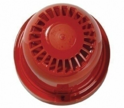 Comprar ZR455-3R Sirena interior analógica vía radio. Color rojo.