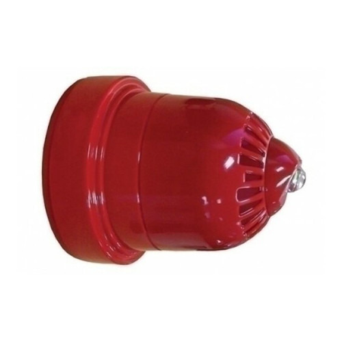 Ziton ZRW466-3C Sirena interior analógica vía radio con indicador de alarma (VAD) de pared. Color rojo