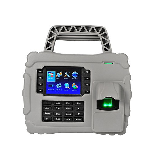 Zkteco S922 Terminal biométrico y proximidad EM portátil para control de presencia de exterior a prueba de golpes, IP65, USB y 4