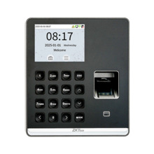 Zkteco SENSE-FP Terminal control horario con teclado, lector de huella y lector RFID 125 kHz. 12VDC 3A, instalación en superfici