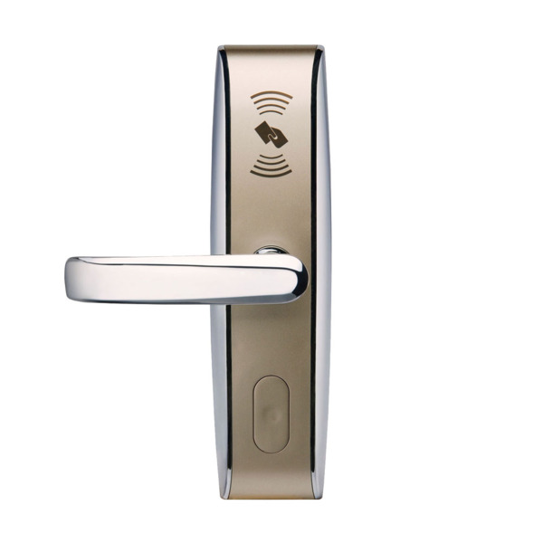 ZKTeco ZK-57-I LH4000-L Cerradura electrónica de hotel con RFID. Maneta orientada hacia la izquierda. Con tecnología de tarjeta