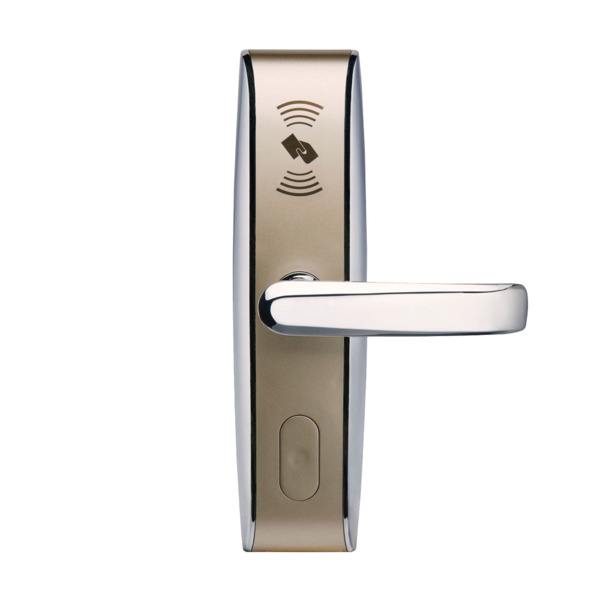 ZKTeco ZK-57 LH4000-R Cerradura electrónica de hotel con RFID. Maneta orientada hacia la derecha. Con tecnología de tarjeta avan