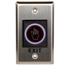 ZKTECO ZK-ACC-ECO-PUSH-TLEB102 Botón de salida sin contacto - Sensor infrarrojo con LED indicador - Testado 100.000 usos - NO/NC