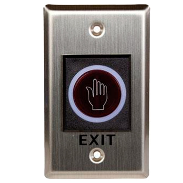 ZKTECO ZK-ACC-ECO-PUSH-TLEB102 Botón de salida sin contacto - Sensor infrarrojo con LED indicador - Testado 100.000 usos - NO/NC