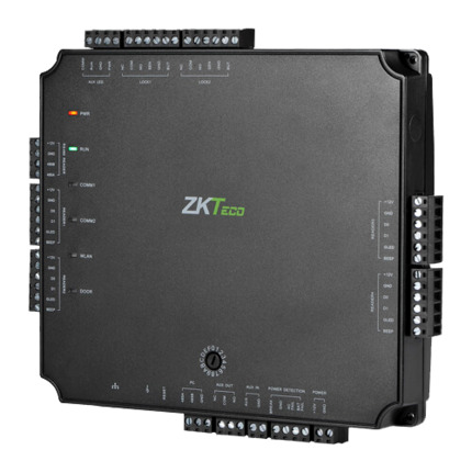 Comprar ZKTECO ZK-ATLAS-200 Controladora de acceso PoE - Acceso por tarjeta o contraseña - TCP/IP | Conexión con controladora esclava - 4 lectores por Wiegand | 4 lectores por OSDP - Salida de relé para 2 puertas - Software ATLAS Series embebido y app mó