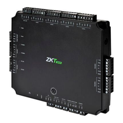 Comprar ZKTECO ZK-ATLAS-400 Controladora de acceso PoE - Acceso por tarjeta o contraseña - TCP/IP | Conexión con controladora esclava - 4 lectores por Wiegand | 8 lectores por OSDP - Salida de relé para 4 puertas - Software ATLAS Series embebido y app mó