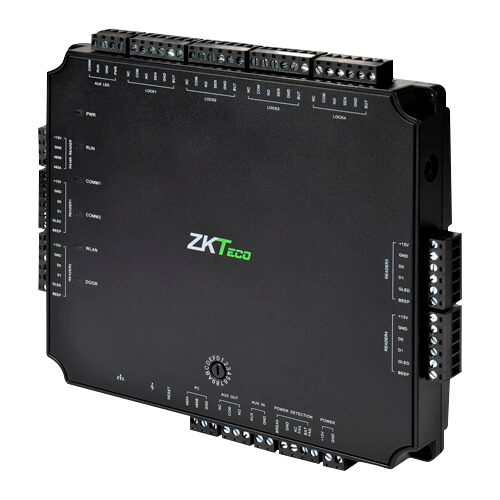 ZKTECO ZK-ATLAS-400 Controladora de acceso PoE - Acceso por tarjeta o contraseña - TCP/IP | Conexión con controladora esclava -