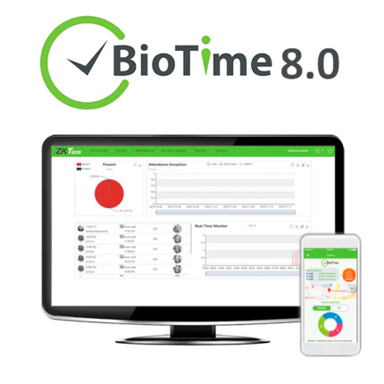 Comprar ZKTECO ZK-BIOTIMEAPP-60 Licencia APP control de presencia - 60 APPs - Fichajes remotos con localización GPS - Solicitud de vacaciones y ausencias - Pago único | Licencia perpetua - Necesaria licencia base ZK-BIOTIME8-x