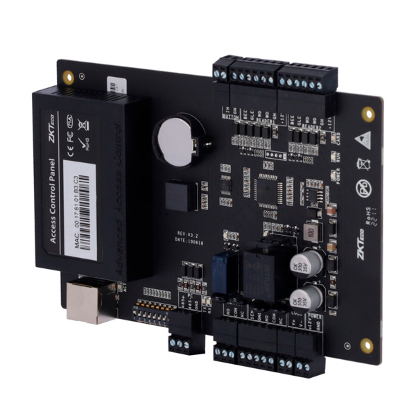 ZKTECO ZK-C3-100PRO Controladora de acceso - Tarjeta, QR o PIN - Comunicación TCP/IP - 2 lectores por Wiegand - Salida de relé p