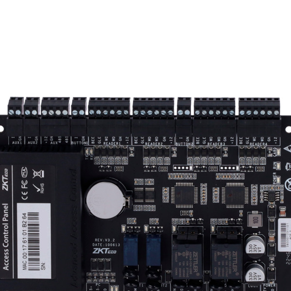 ZKTECO ZK-C3-200PRO Controladora de acceso - Tarjeta, QR o PIN - Comunicación TCP/IP - 4 lectores por Wiegand - Salida de relé p (3)