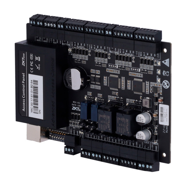 ZKTECO ZK-C3-200PRO Controladora de acceso - Tarjeta, QR o PIN - Comunicación TCP/IP - 4 lectores por Wiegand - Salida de relé p