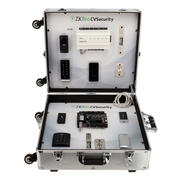 ZKTECO ZK-DEMOKIT-AC Maletín de exposición - Solución de Control de Acceso - Switch para conexión a internet - Licencia gratuita (1)