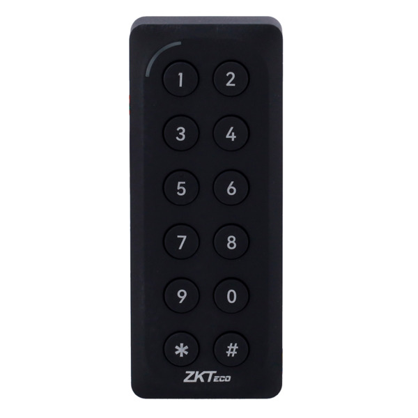 ZKTECO ZK-ER-KR902-ZK Lector de acceso para marcos - Acceso por tarjeta EM/MF DESFire y PIN - Indicador LED y acústico - Wiegand (1)
