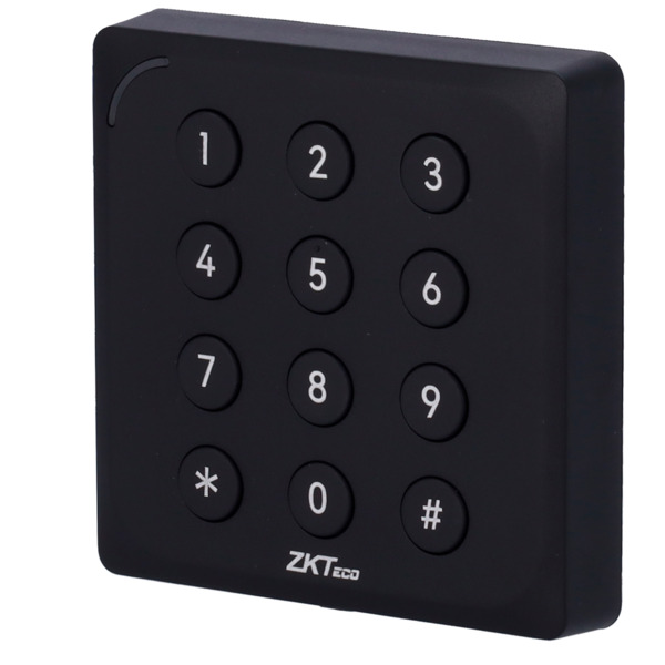 ZKTECO ZK-ER-KR904-ZK Lector de acceso - Acceso por tarjeta EM/MF DESFire y PIN - Indicador LED y acústico - Wiegand 34/66 | RS4