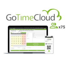 ZKTECO ZK-GOTIMECLOUD-75 Licencia nube control de presencia - 75 usuarios / 75 APPs incluidas - Fichajes remotos con localizació