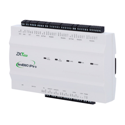 Comprar ZKTECO ZK-INBIO260PRO Controladora de acceso Multi-identificación - Facial, huella, tarjeta, QR dinámico o PIN - Comunicación TCP/IP - 4 lectores por Wiegand | 4 lectores por OSDP - Salida de relé para 2 puertas - Software ZKBioCV 5 puertas