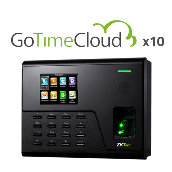 ZKTECO ZK-PACK-GTC10-UA760 Control de presencia - Huella, tarjeta EM y PIN - 3.000 huellas | 50.000 registros - 2.8" TFT |