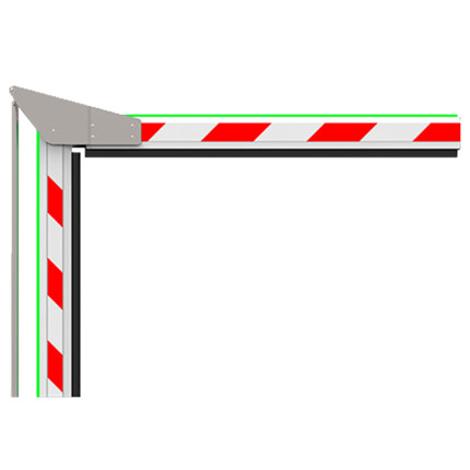 Comprar ZKTECO ZK-PROBG-BOOM230-L Brazo de barrera para parking - Compatible con ZK-PROBG3130x-LED - Brazo acodado en 90º de 3 m - Fabricado en aluminio - LEDs de estado | Tira de goma - Fácil instalación