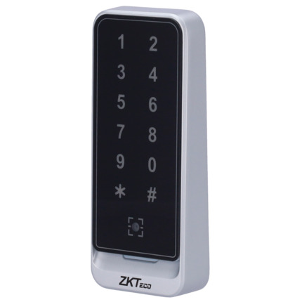 Comprar ZKTECO ZK-QR600-VK-EM Lector de acceso - Acceso por código QR, tarjeta EM y PIN - Indicador LED y acústico - Wiegand 26/34 | RS485 - Compatible con controladoras ZKTeco - Apto para exterior IP65