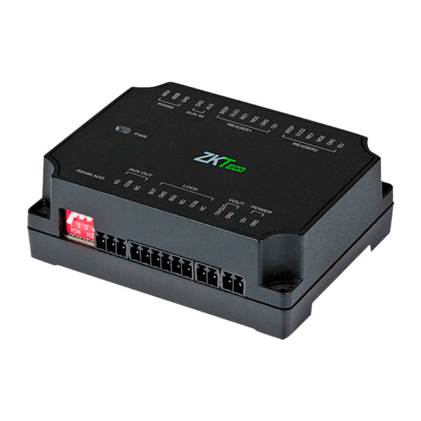 ZKTECO ZK-SRB-DM10 Controladora de acceso extensora - Acceso por tarjeta o contraseña - Comunicación RS485 - 2 lectores por Wieg