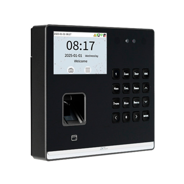 ZKTECO ZK-TA-GTC2F-H-1-W Control de presencia y acceso simple - Facial, huella, tarjeta EM y PIN - 1.000 huellas | 150.000 regis