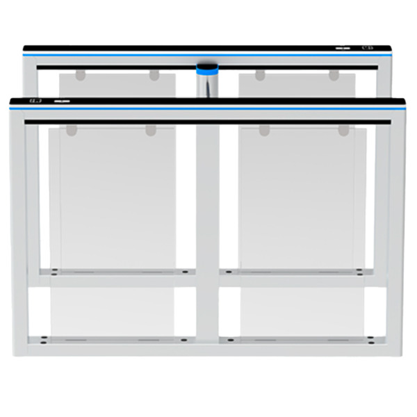 ZKTECO ZK-TS-COMET-S1000-900 Torno de acceso bidireccional - Portillo con barrera acrílica plegable - Tiempos, alarmas y modos d (1)