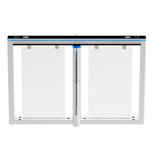 ZKTECO ZK-TS-COMET-S1200-900 Torno de acceso bidireccional doble - Portillo con barrera acrílica plegable - Tiempos, alarmas y m (1)