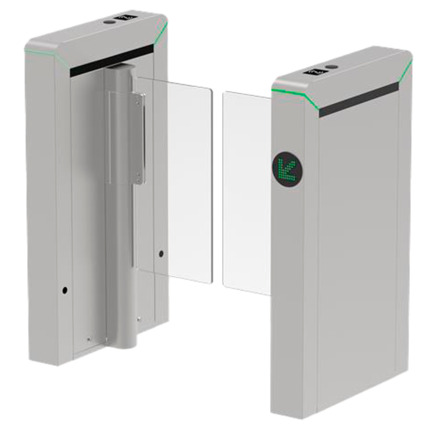 Comprar ZKTECO ZK-TS-MARS-S100-SS-600 Torno de acceso bidireccional - Portillo compacto con barrera acrílica plegable - Tiempos, alarmas y modos de apertura - Ancho de paso 650 mm | 5.000.000 ciclos - Fabricado en acero inoxidable SUS304 - Compatible con