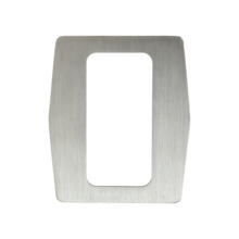 ZKTECO ZK-TSA10 Placa de acero personalizada para tornos - Embellecedor para lectores biométricos - Apta para lectores ZK-FR1200